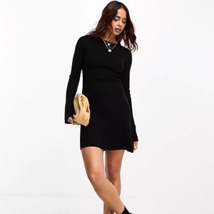 ASOS bell sleeve knitted dress size 8